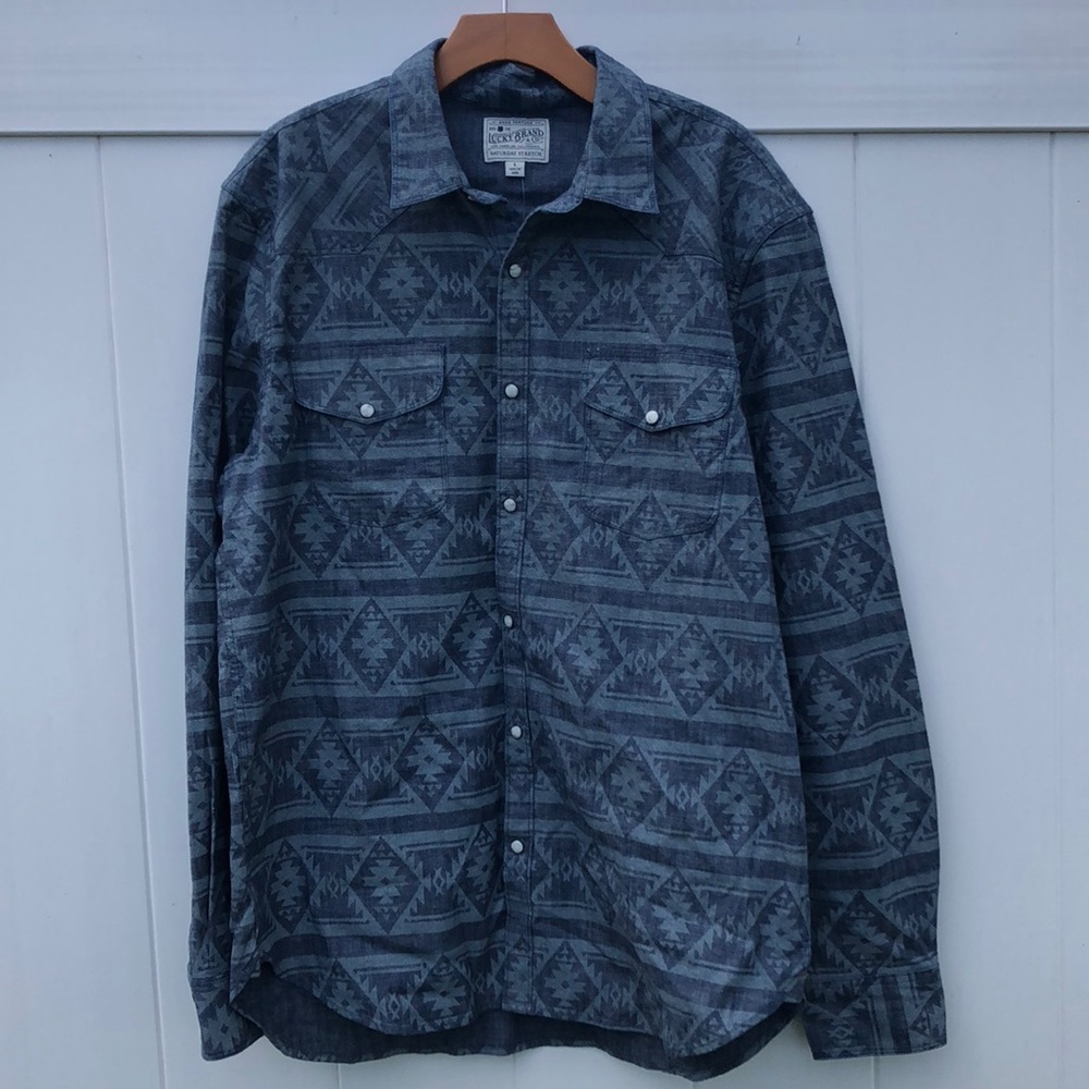 Lucky Brand- Western Pearl Snap